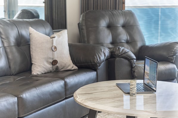 Condo, Multiple Beds, Balcony, Ocean View (Encantame Towers Velero 1204) | Living area