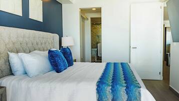 Condo, 1 King Bed with Sofa bed, Balcony, Ocean View (Encantame Towers Viento 503) | 1 bedroom, individually decorated, individually furnished, bed sheets