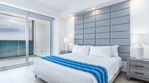 Appartement, 1 kingsize bed met slaapbank, balkon, uitzicht op zee (Encantame Towers Viento 503) | 1 slaapkamer, individueel gedecoreerd, individueel gemeubileerd