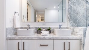 Condo, 1 King Bed with Sofa bed, Balcony, Ocean View (Encantame Towers Viento 503) | Bathroom | Towels - All About The Beach!! 1 Bedroom Condo at Encantame Towers W503 (Puerto Peñasco)