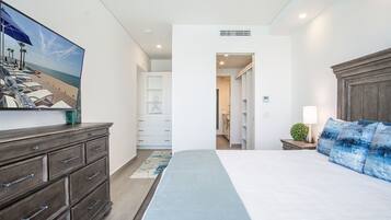 3 bedrooms, individually decorated, individually furnished, bed sheets