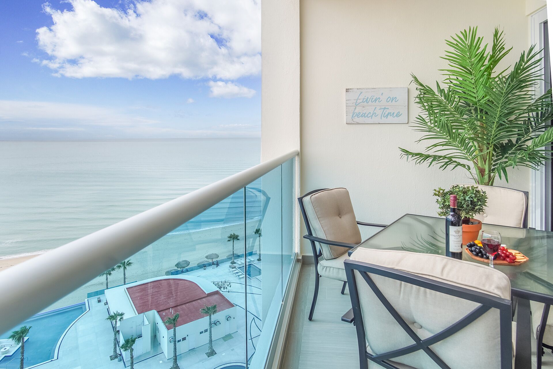 Condo, 1 King Bed with Sofa bed, Balcony, Ocean View (Encantame Towers Verano 1003) | Outdoor dining