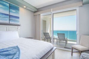 Leilighet, flere senger, balkong, havutsikt (Encantame Towers Verano 1002) | 2 soverom, individuelt dekorert, individuelt innredet og sengetøy