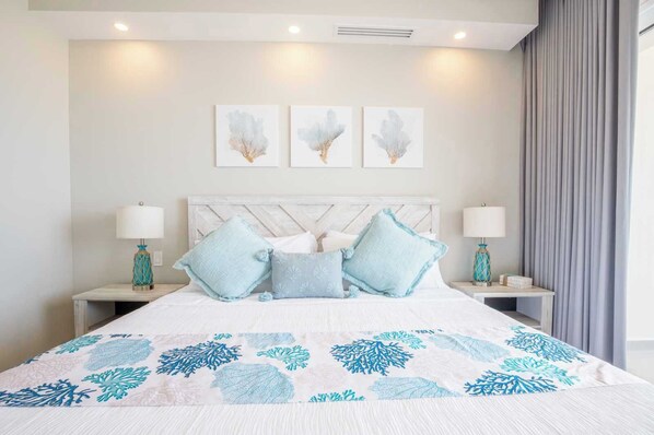 Condo, Multiple Beds, Balcony, Ocean View (Encantame Towers Viento 902) | 2 bedrooms, individually decorated, individually furnished