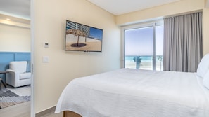 1 bedroom, individually decorated, individually furnished, bed sheets