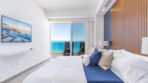 Appart'hôtel, 1 très grand lit et 1 canapé-lit, balcon, vue océan (Encantame Towers Viento 1503)