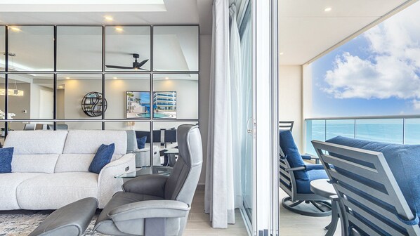 Condo, Multiple Beds, Balcony, Ocean View (Encantame Towers Viento 1704) | Living area | 42-inch flat-screen TV with digital channels - Amaizing Condo by the Beach Encantame W1704 (Puerto Peñasco)