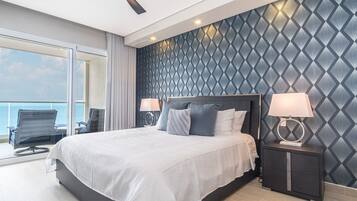 Lägenhet - flera sängar - balkong - havsutsikt (Encantame Towers Viento 1704) | 2 sovrum, individuell inredning och unika möbler