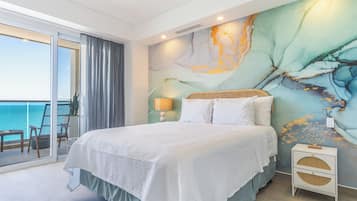 Condo, 1 Queen Bed with Sofa bed, Balcony, Ocean View (Encantame Towers Viento 1703) | 1 bedroom, individually decorated, individually furnished, bed sheets