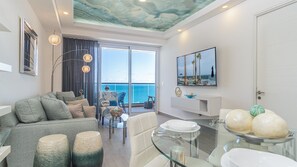 Condo, 1 Queen Bed with Sofa bed, Balcony, Ocean View (Encantame Towers Viento 1703) | Living area