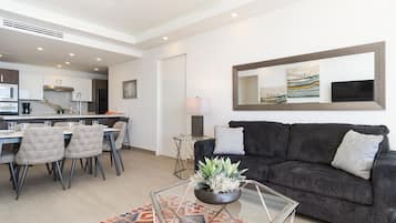 Condo, Multiple Beds, Balcony, Ocean View (Encantame Towers Velero 1102) | Living area | 42-inch flat-screen TV with digital channels