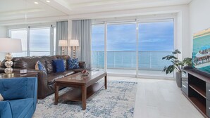 Condo, Multiple Beds, Balcony, Ocean View (Encantame Towers Velero 402) | Living area