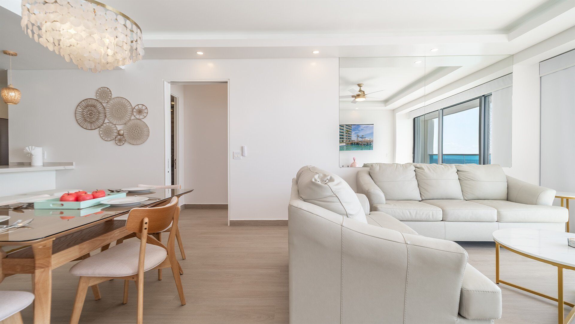 Condo, Multiple Beds, Balcony, Ocean View (Encantame Towers Viento 2204) | Living area | 42-inch flat-screen TV with digital channels