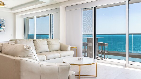 Condo, Multiple Beds, Balcony, Ocean View (Encantame Towers Viento 2204) | Living area | 42-inch flat-screen TV with digital channels - Modern 2 BR Condo at Encantame Towers Viento 2204 (Puerto Peñasco)