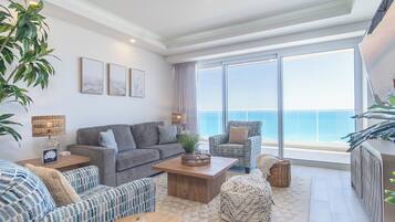 Condo, Multiple Beds, Balcony, Ocean View (Encantame Towers Viento 1002) | Living area | 42-inch flat-screen TV with digital channels