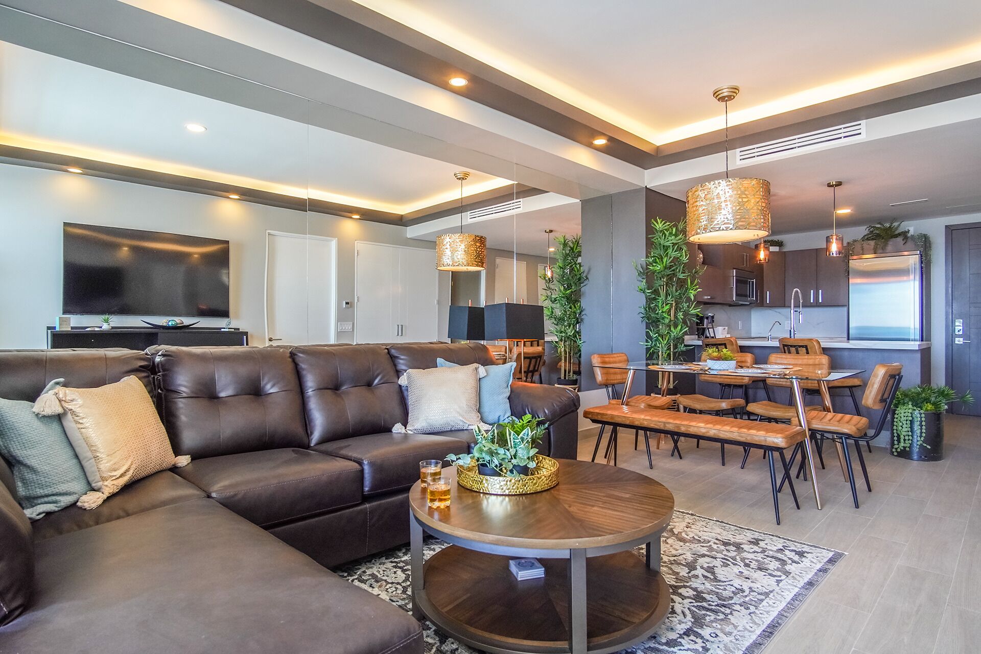 Condo, 1 King Bed with Sofa bed, Balcony, Ocean View (Encantame Towers Verano 203) | Living area | 42-inch flat-screen TV with digital channels
