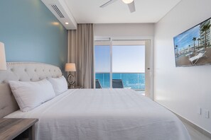 Condo, Multiple Beds, Balcony, Ocean View (Encantame Towers Velero 1104) | 2 bedrooms, individually decorated, individually furnished, bed sheets - Splash in The New Lazy River and Sleep In Luxury Encantame C-1104 (Puerto Peñasco)
