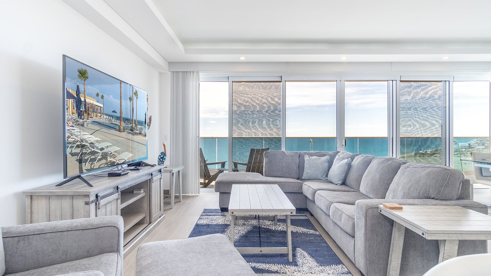 Condo, Multiple Beds, Balcony, Ocean View (Encantame Towers Viento 801) | Living area | 42-inch flat-screen TV with digital channels