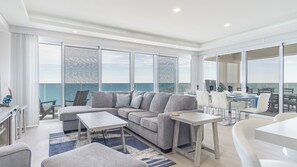 Condo, Multiple Beds, Balcony, Ocean View (Encantame Towers Viento 801) | Living area