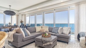 Condo, Multiple Beds, Balcony, Ocean View (Encantame Towers Verano 2103) | Living area | 42-inch flat-screen TV with digital channels