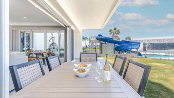 Condo, Multiple Beds, Balcony, Ocean View (Encantame Towers Viento 105) | Outdoor dining