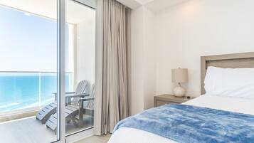 Condo, 1 King Bed with Sofa bed, Balcony, Ocean View (Encantame Towers Viento 1803) | 1 bedroom, individually decorated, individually furnished