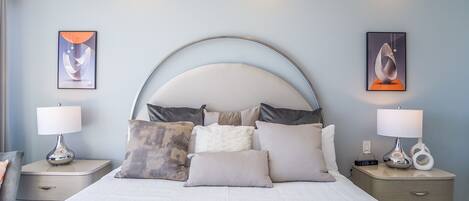 Leilighet, flere senger, balkong, havutsikt (Encantame Towers Verano 801) | 3 soverom, individuelt dekorert og individuelt innredet