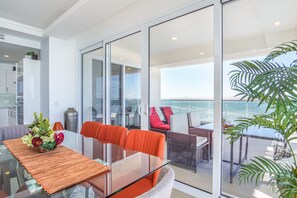 Condo, Multiple Beds, Balcony, Ocean View (Encantame Towers Verano 801) | Outdoor dining