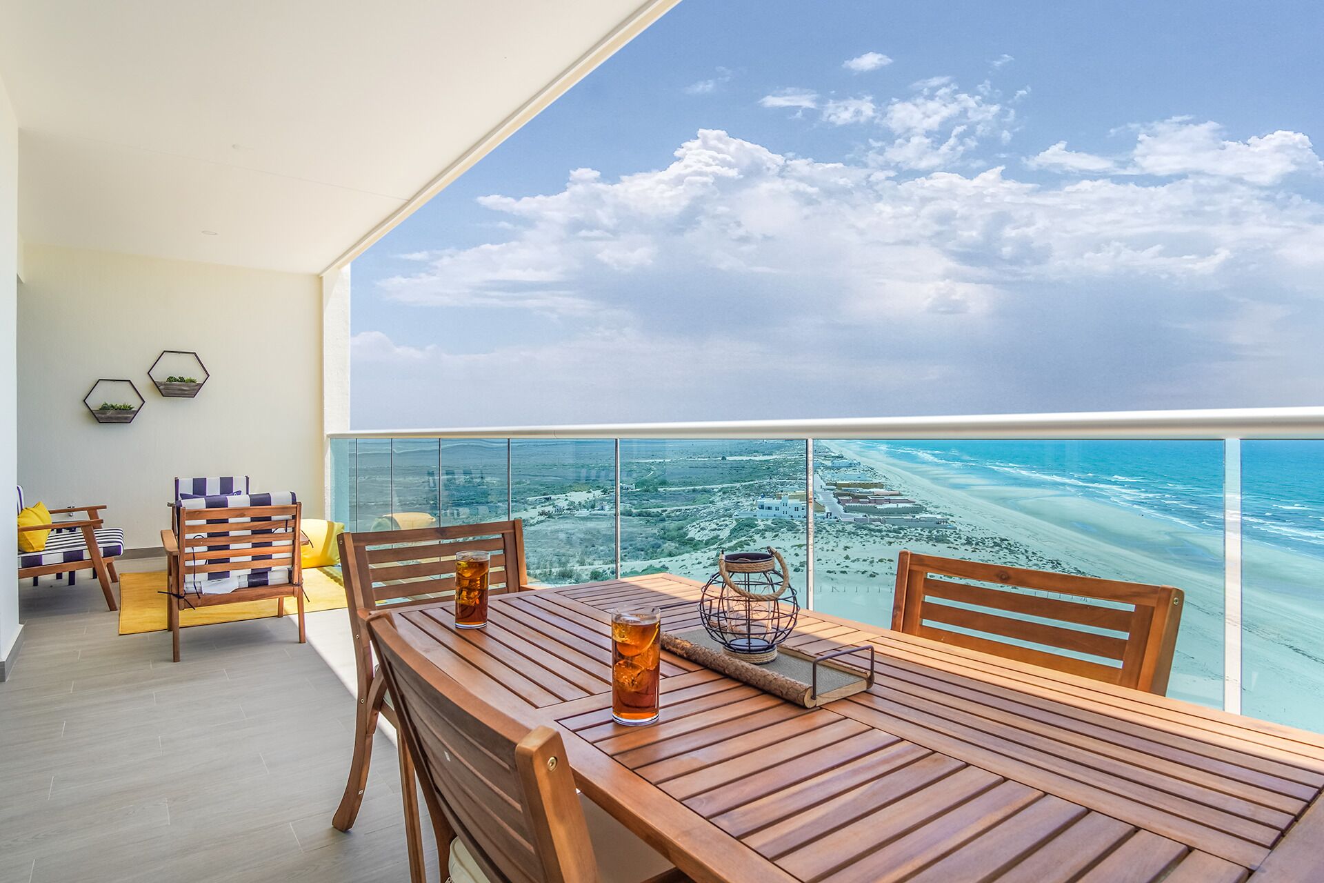 Condo, Multiple Beds, Balcony, Ocean View (Encantame Towers Verano 1402) | Outdoor dining