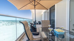 Condo, Multiple Beds, Balcony, Ocean View (Encantame Towers Viento 802) | Outdoor dining - Beach Getaway 2 Bedroom Condo W802 (Puerto Peñasco)