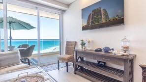 Condo, 1 King Bed with Sofa bed, Balcony, Ocean View (Encantame Towers Viento 803) | Living area | 42-inch flat-screen TV with digital channels