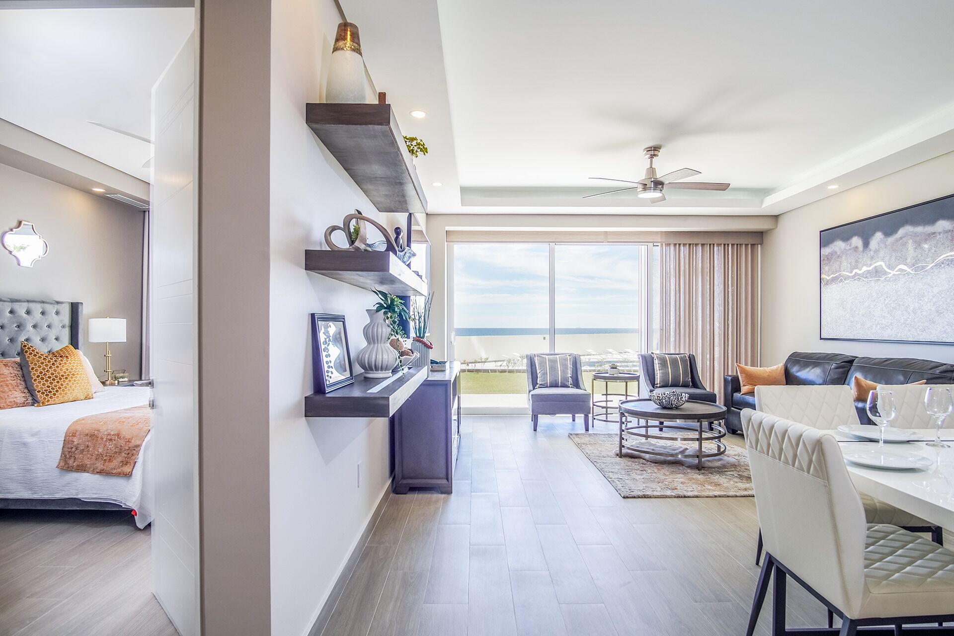 公寓式客房, 多张床, 阳台, 海洋景观 (Encantame Towers Verano 102) | 2 多间卧室、 特色装修、特色家居、床单