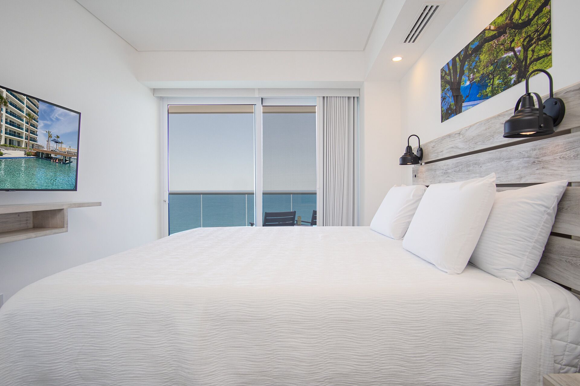 Condo, 1 King Bed with Sofa bed, Balcony, Ocean View (Encantame Towers Velero 2303) | 1 bedroom, individually decorated, individually furnished, bed sheets