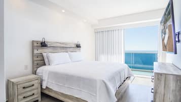 Appartement, meerdere bedden, balkon, uitzicht op oceaan (Encantame Towers Velero 1801) | 3 slaapkamers, individueel gedecoreerd, individueel gemeubileerd