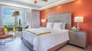 Condo, varias camas, balcón, vista al océano (Encantame Towers Velero 105) | 2 habitaciones, decoración personalizada y muebles diferentes