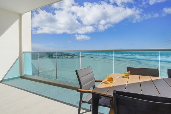 Condo, 1 King Bed with Sofa bed, Balcony, Ocean View (Encantame Towers Verano 503) | Outdoor dining