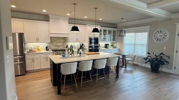 Microwave, oven, stovetop, dishwasher