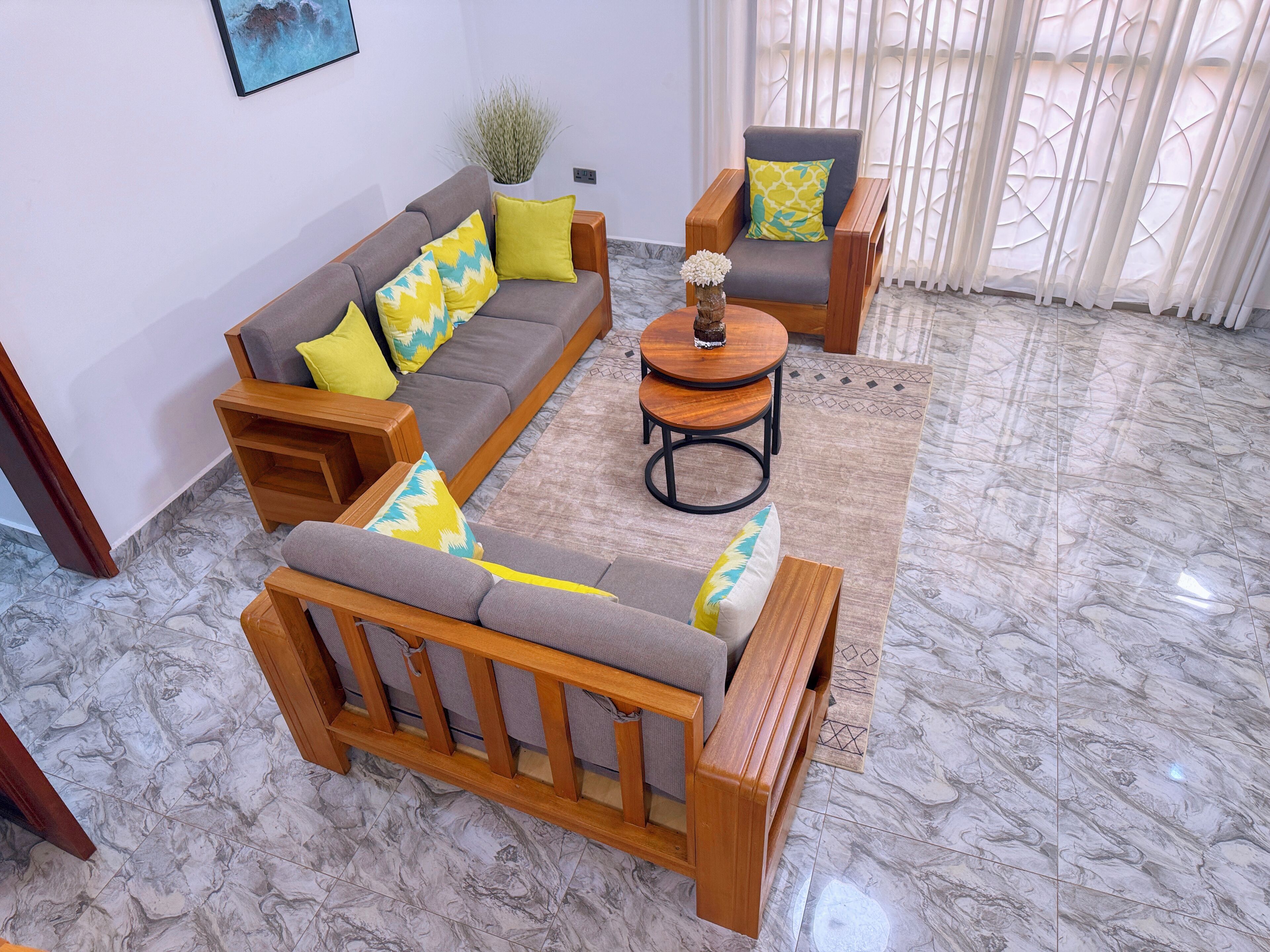 Lägenhet Comfort - balkong - utsikt mot staden | Vardagsrum