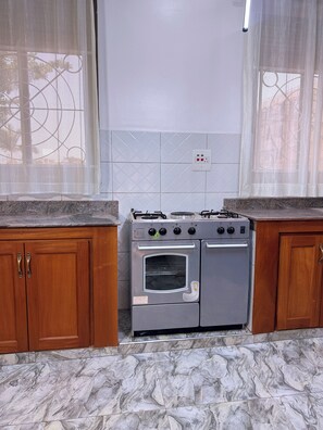 Apartemen Deluks, balkon, pemandangan kota | Dapur pribadi