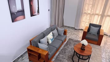 Deluxe Apartment, Balcony, City View | Interior