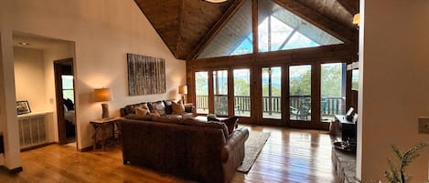 Smart TV, fireplace, table football