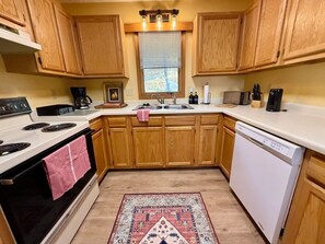 Microwave, oven, stovetop, dishwasher