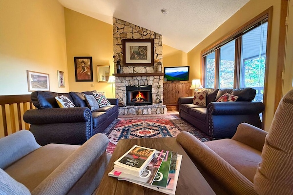 Welcome to Sunset Ridge. Enjoy the wood burning fireplace.