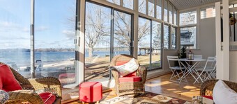 Newly renovated 3 BR beachfront w/ panoramic view of Sebago Lake, Raymond, ME