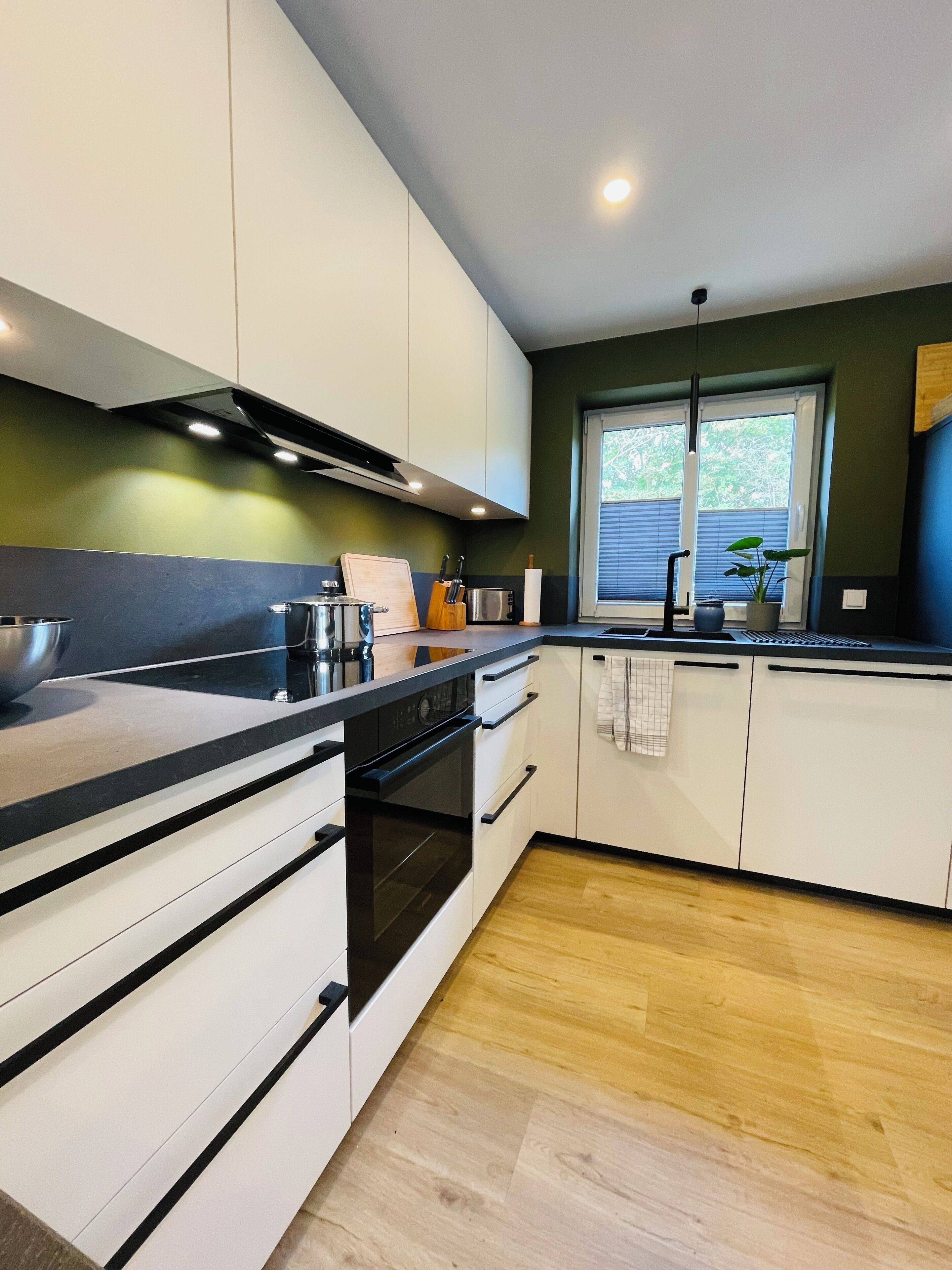 Kühlschrank, Ofen, Herdplatte, Geschirrspüler