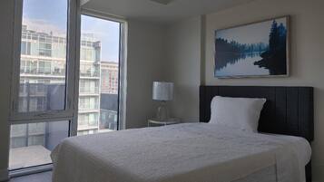 1 bedroom, iron/ironing board, bed sheets