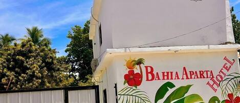 Majoituspaikan julkisivu