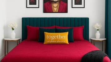 1 habitación, tabla de planchar con plancha, wifi gratis y ropa de cama