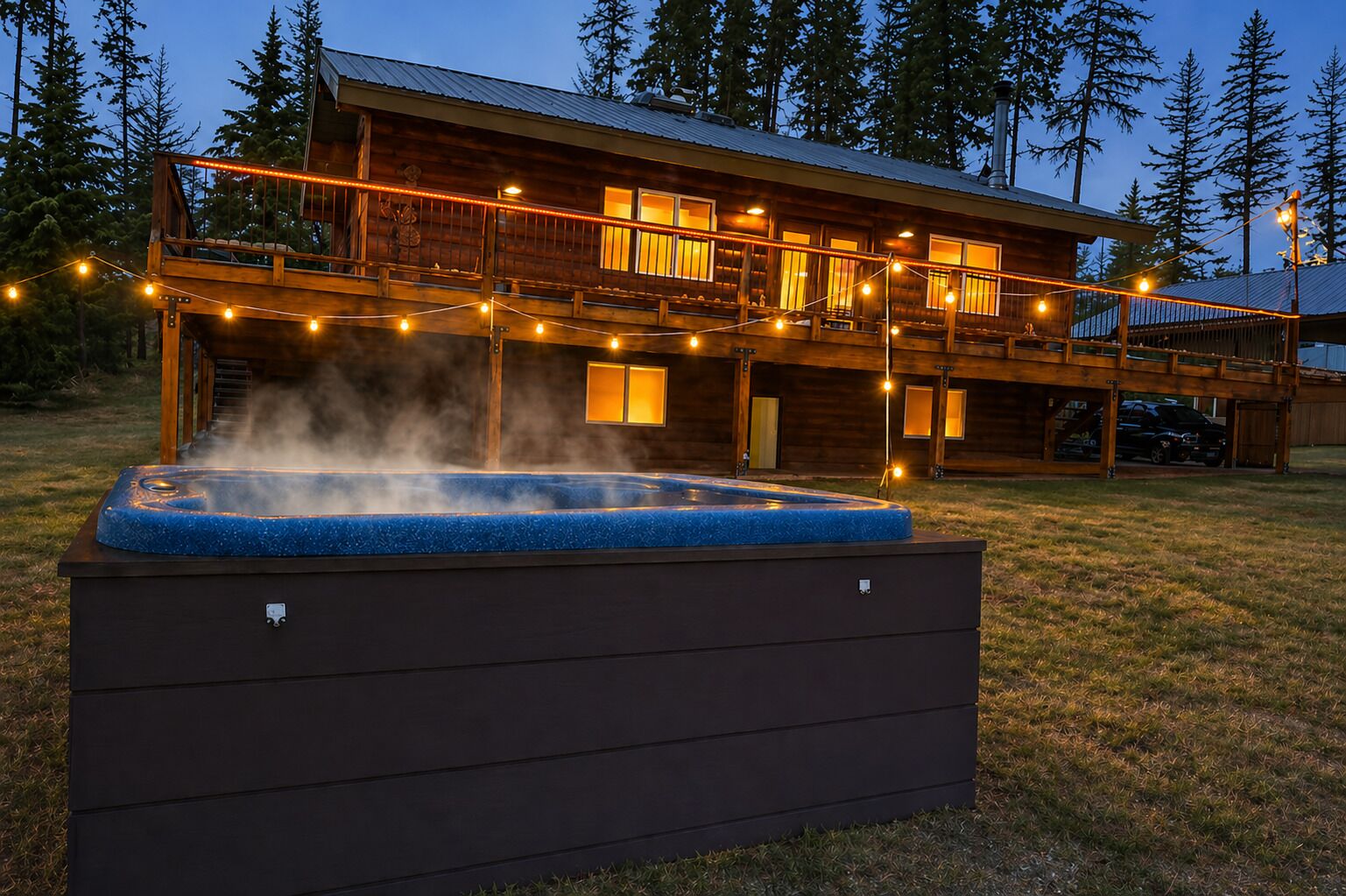 Bain à remous extérieur