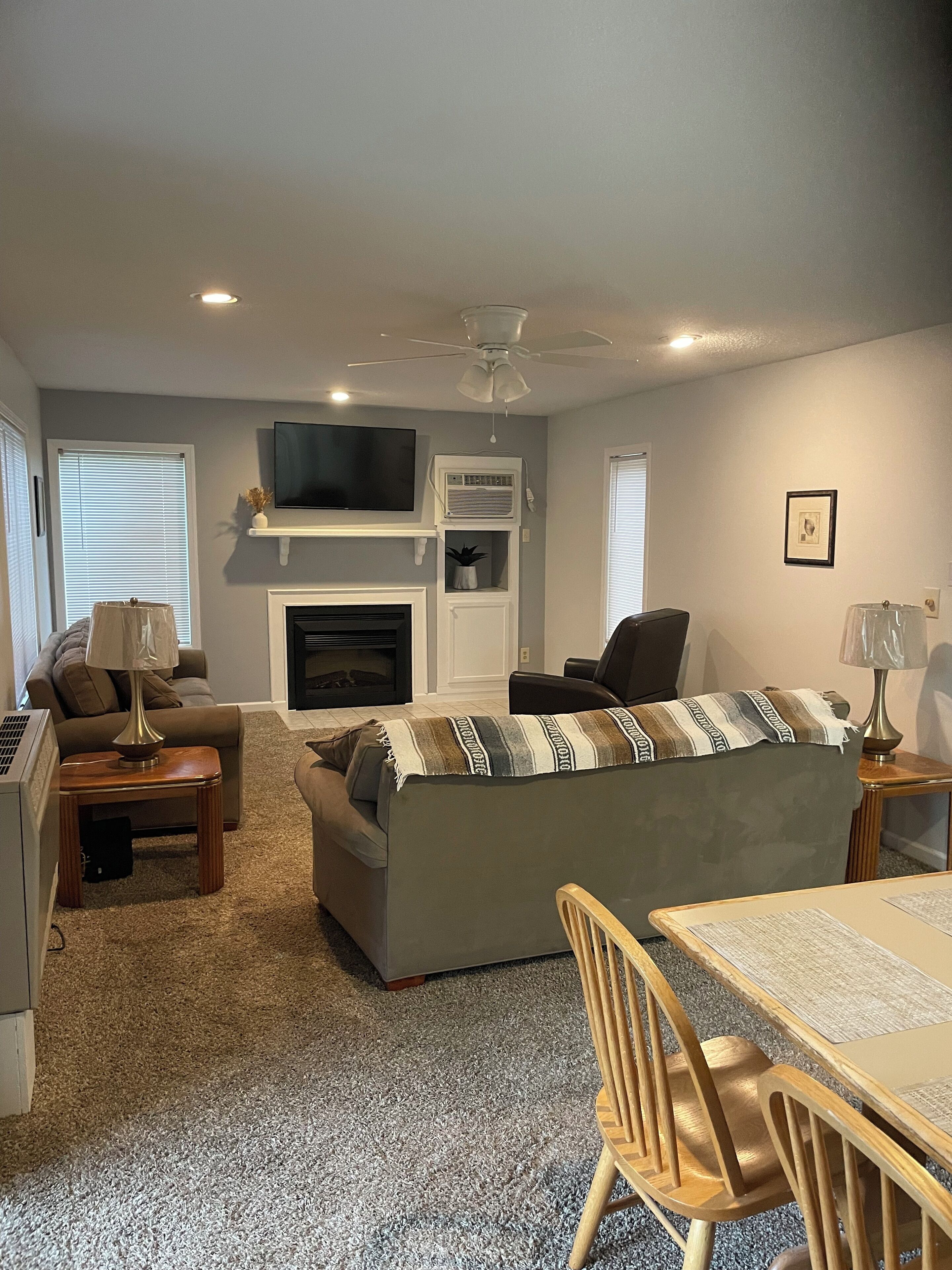 TV connectée, cheminée